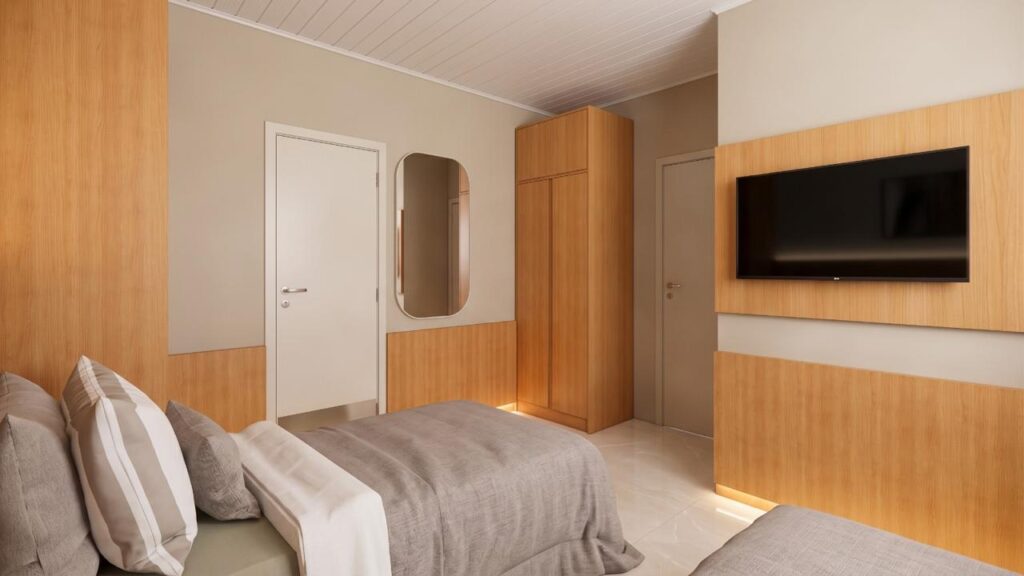 Quarto duplo - Casas de Belém - Residencial Geriátrico Zona Sul de Porto Alegre